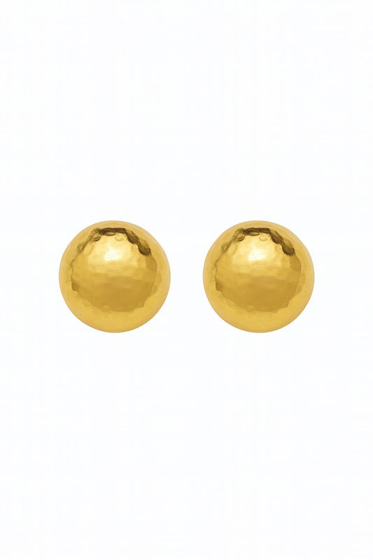Aretes dorados de bola