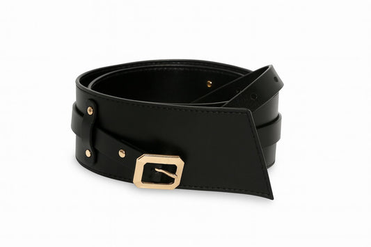 Cinturón de piel grueso