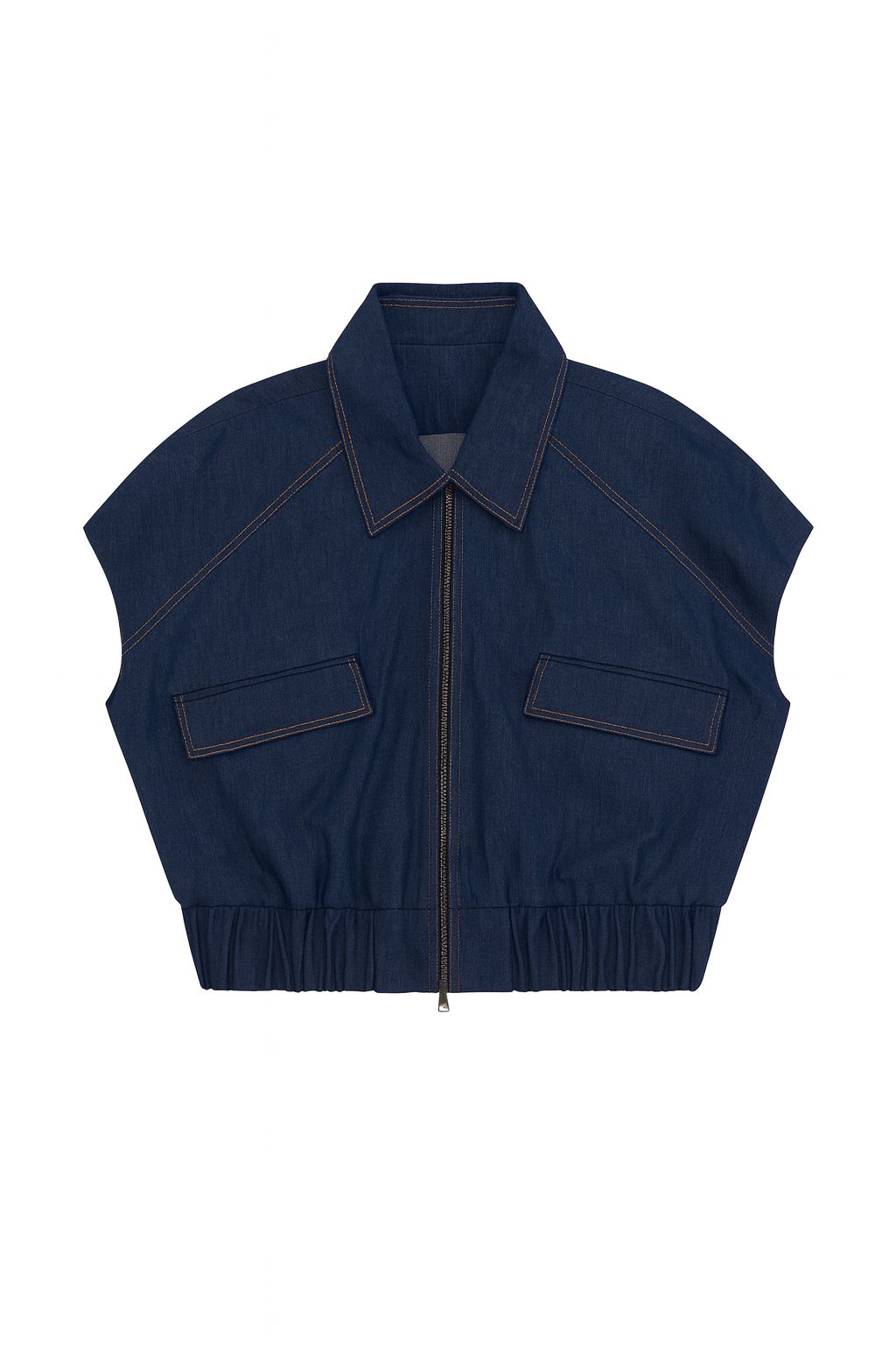 Chaleco Trucker  Raglan Denim