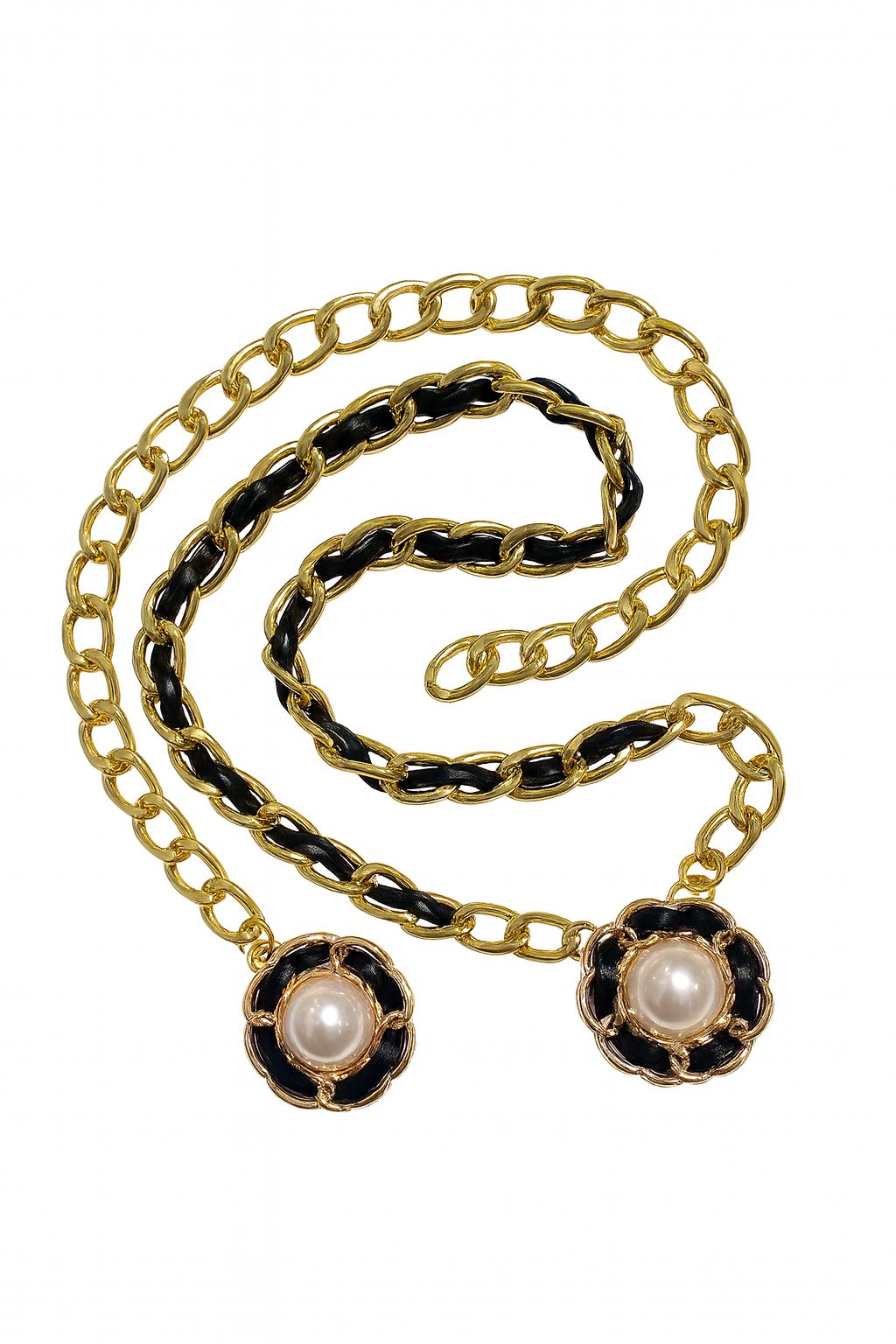 Cinturon cadena con Flores