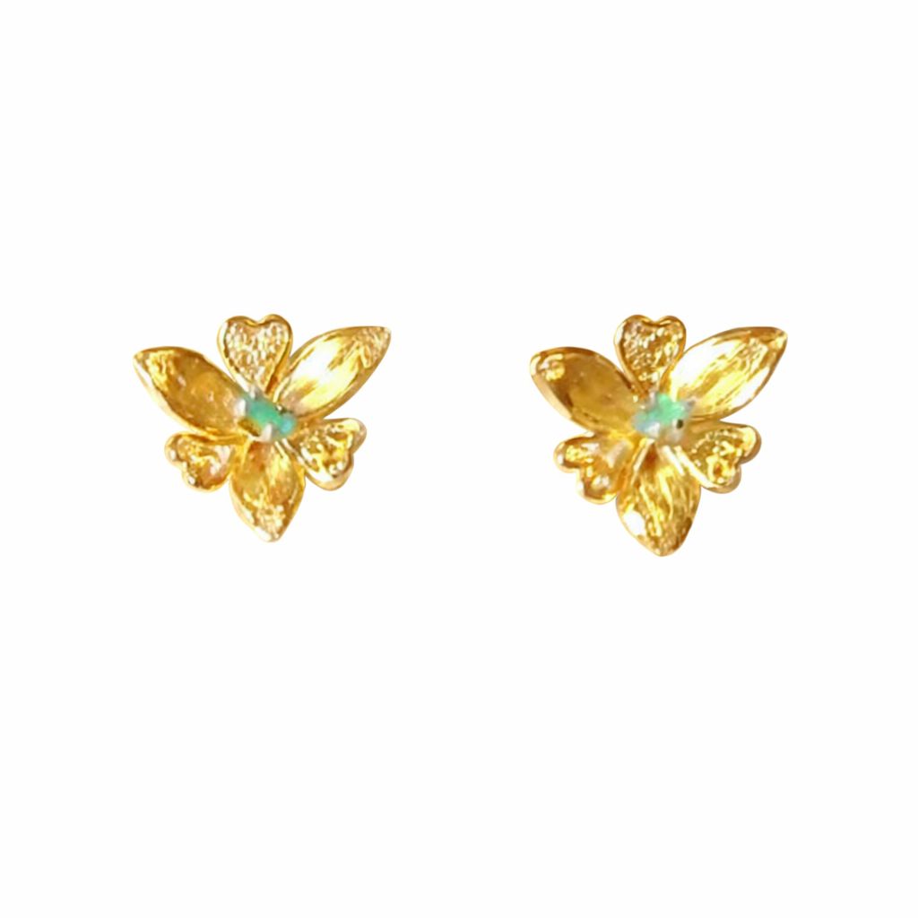 Aretes Filigrana con esmeralda