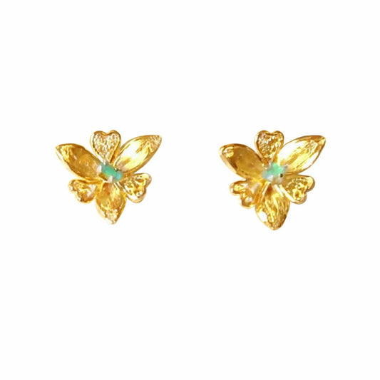 Aretes Filigrana con esmeralda