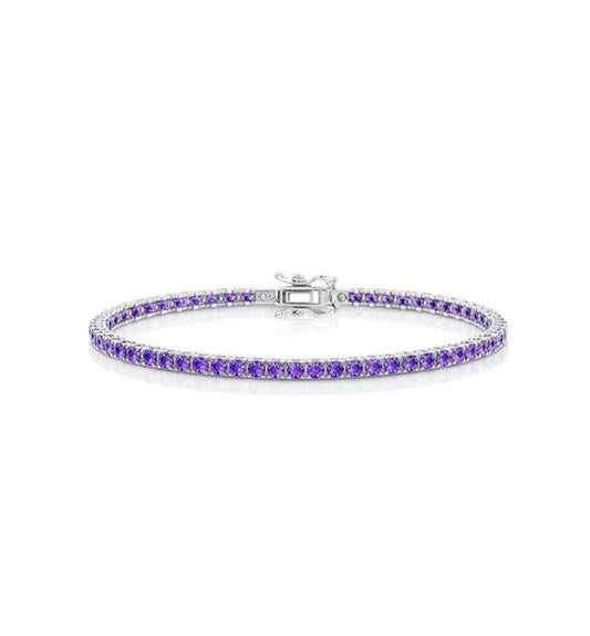 Pulsera Tennis Amatista