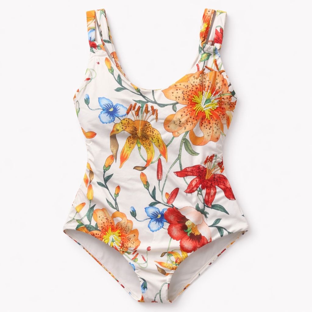 traje de Baño de flores