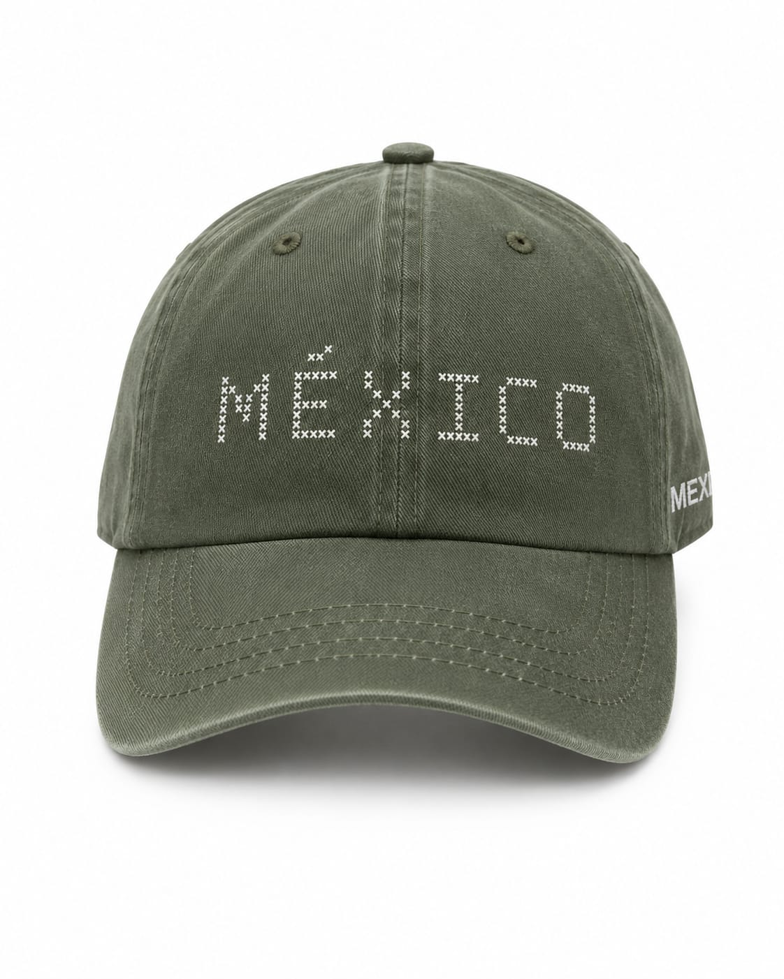 Gorra MEXICO verde letras Rosas
