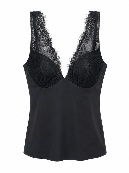 Blusa Negra de Encaje