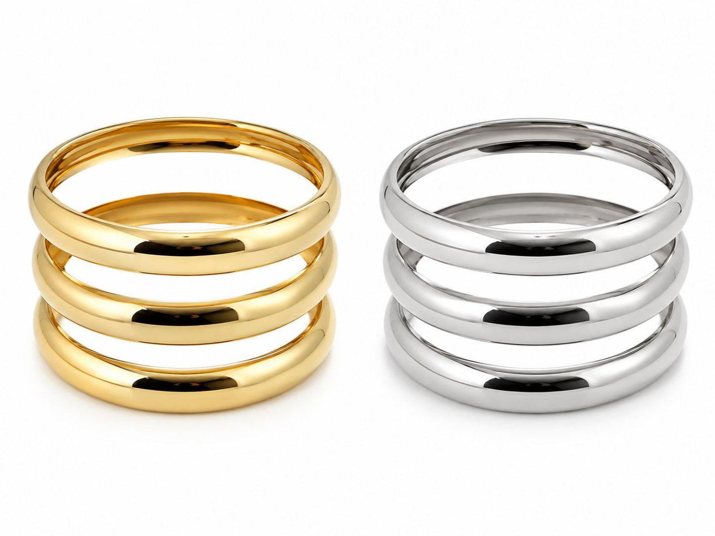 Set 3 pulseras metal