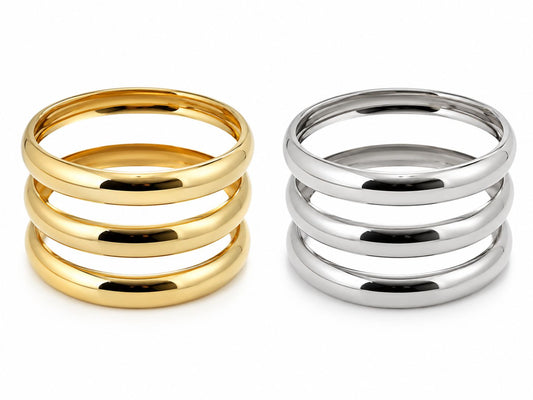 Set 3 pulseras metal