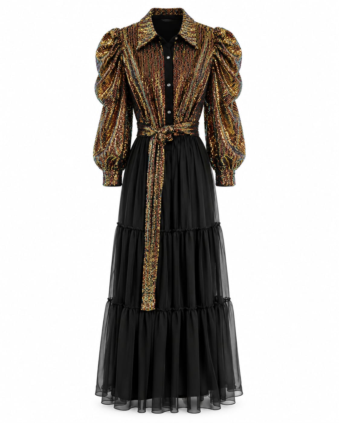Vestido Capa Lentejuelas