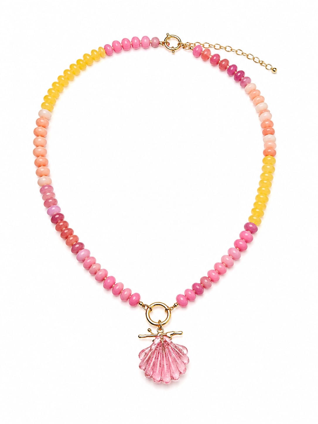 Collar Cristal Bohemio de concha
