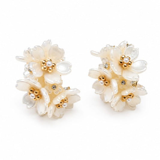 Aretes ramo de flor