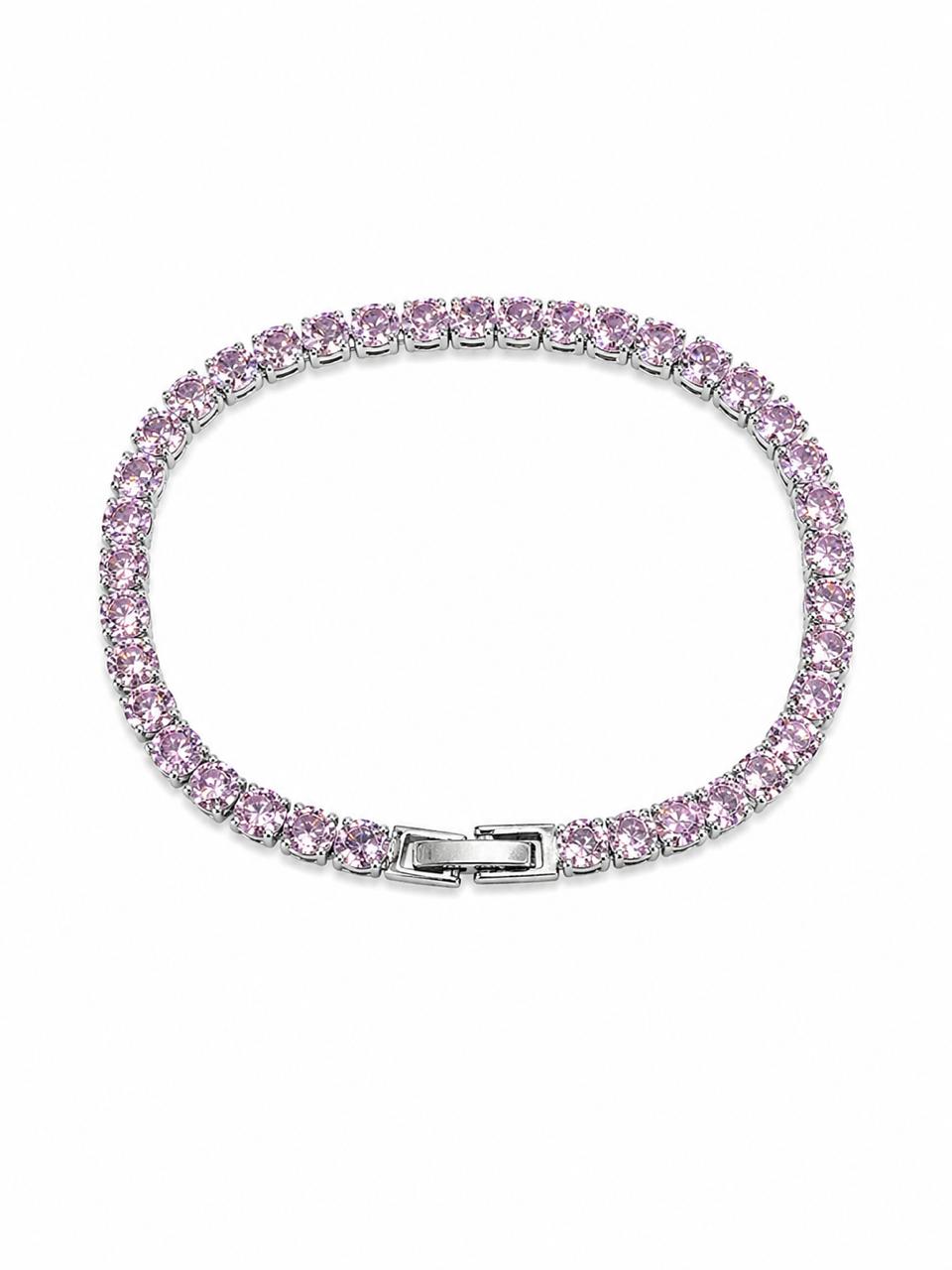 Pulsera Tennis Rosa