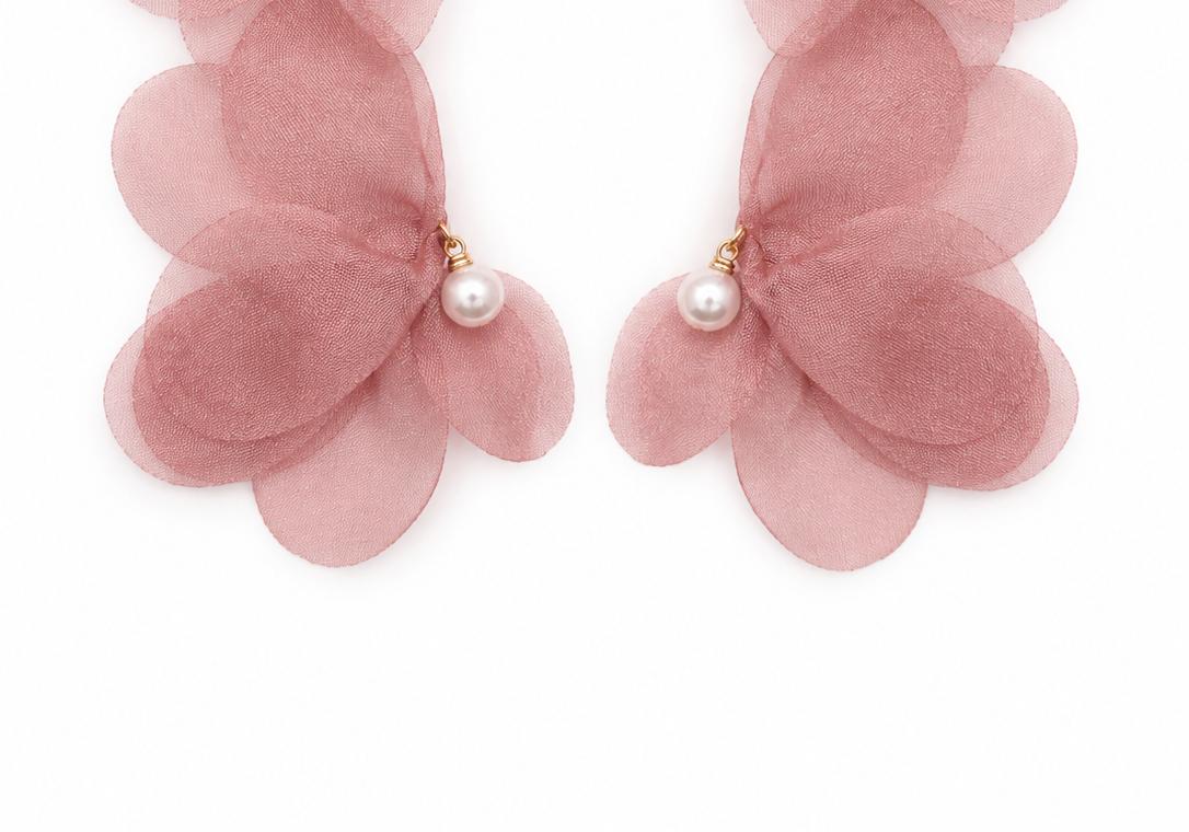 Aretes Suavidad Rosa