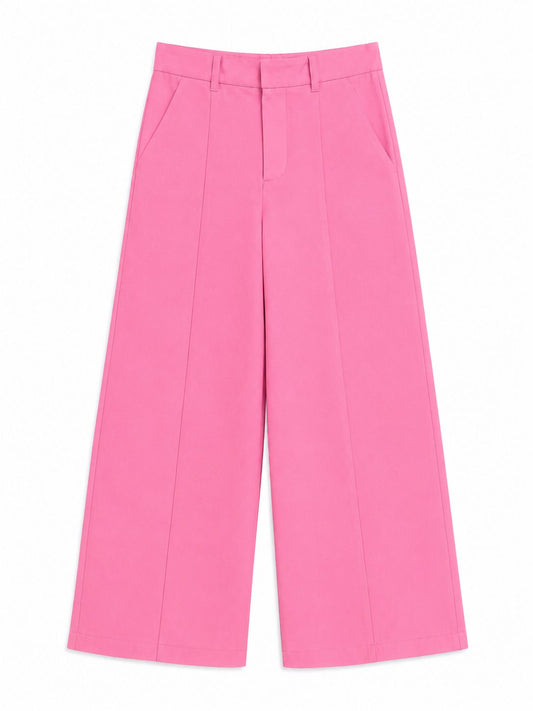 Pantalón rosa recto