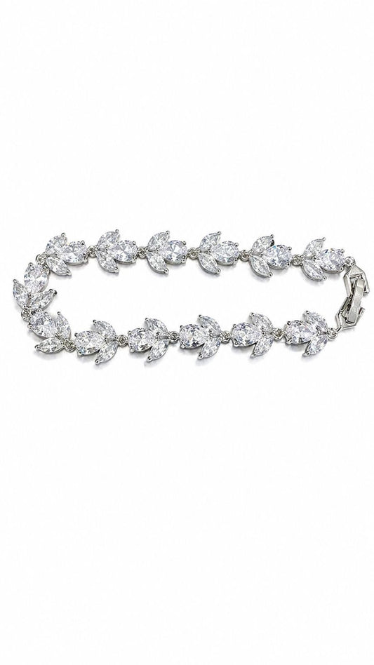 pulsera cristales flores