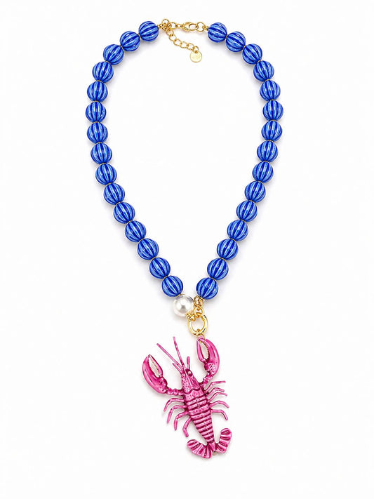 Collar langosta con perla