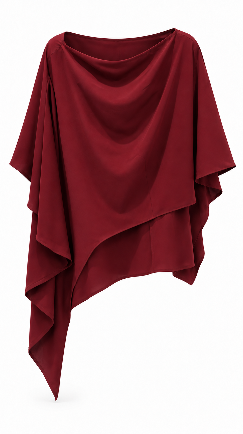 Blusa con Detalle en Manga Vino