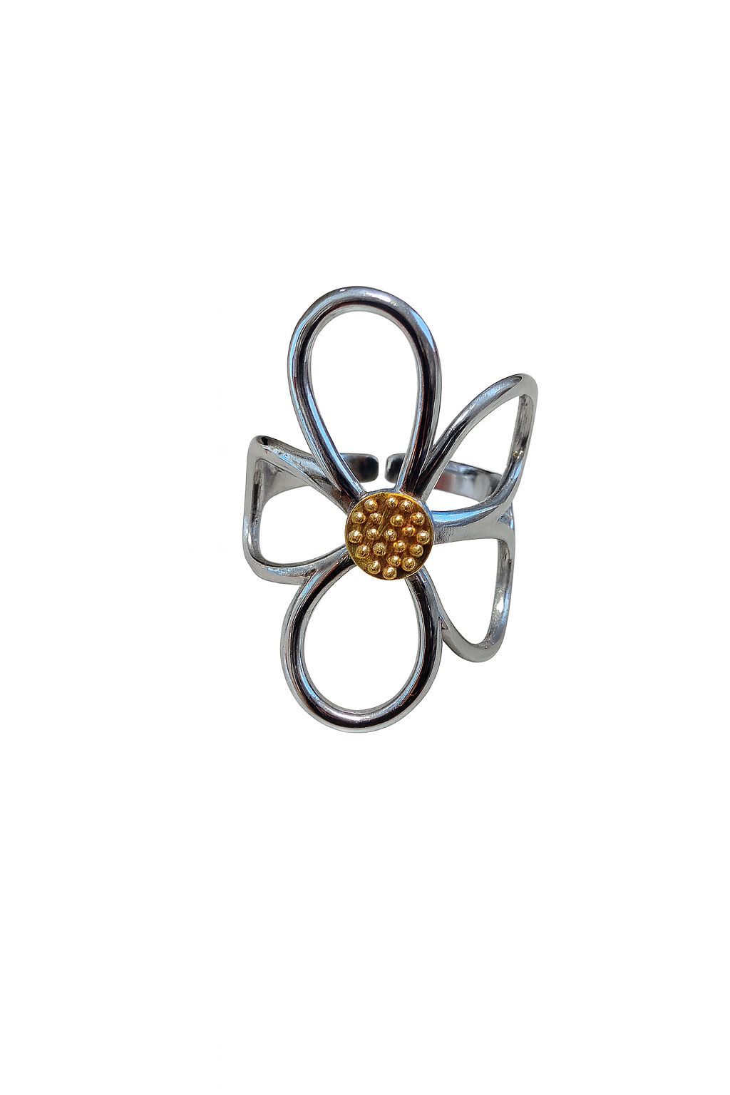 Anillo de flor hueco