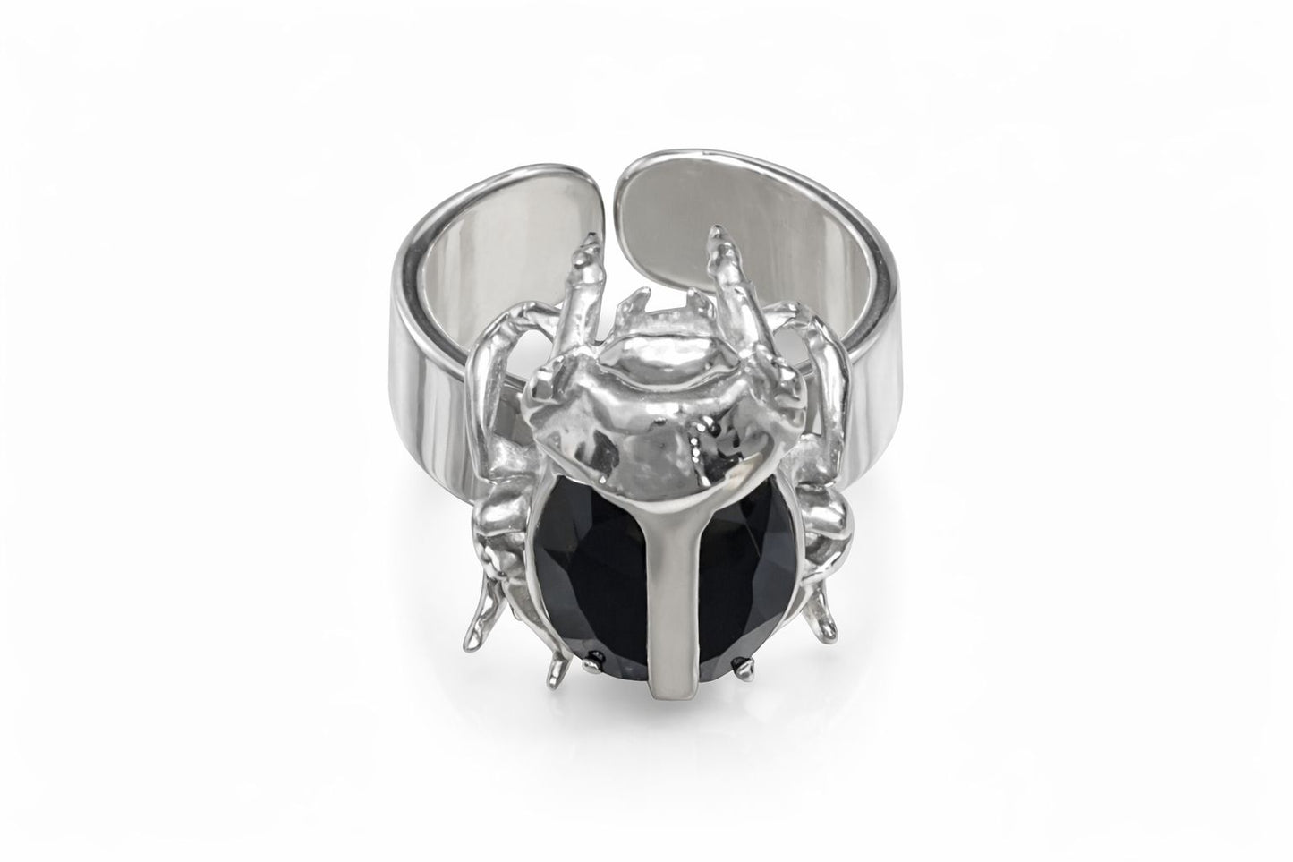 Anillo de Escarabajo Negro