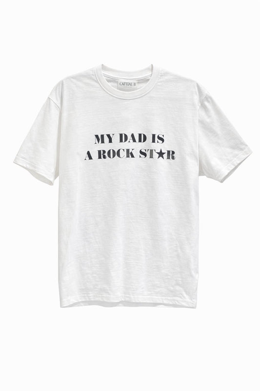 Playera My dad is a Rock Star