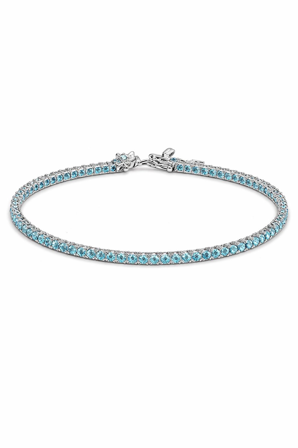 Pulsera Tennis Aquamarina