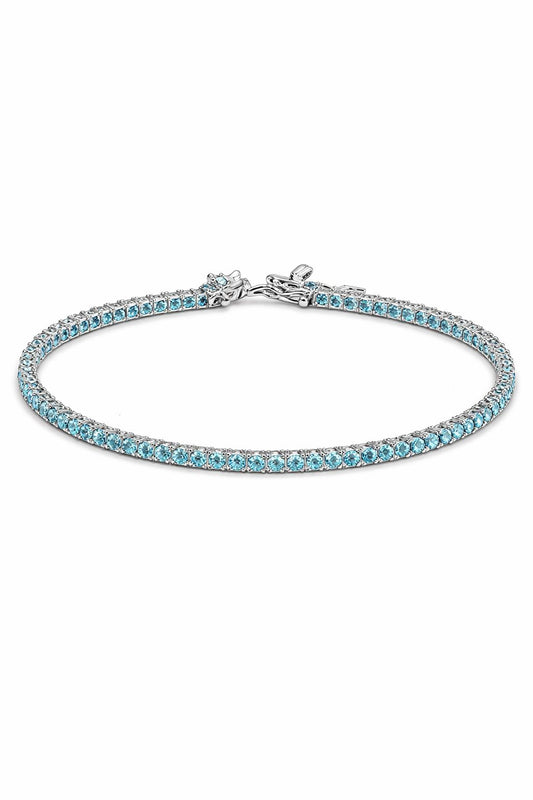 Pulsera Tennis Aquamarina