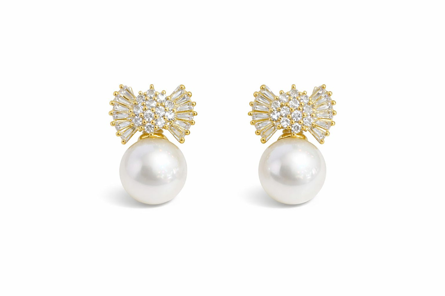 Aretes con Perla y Cristal