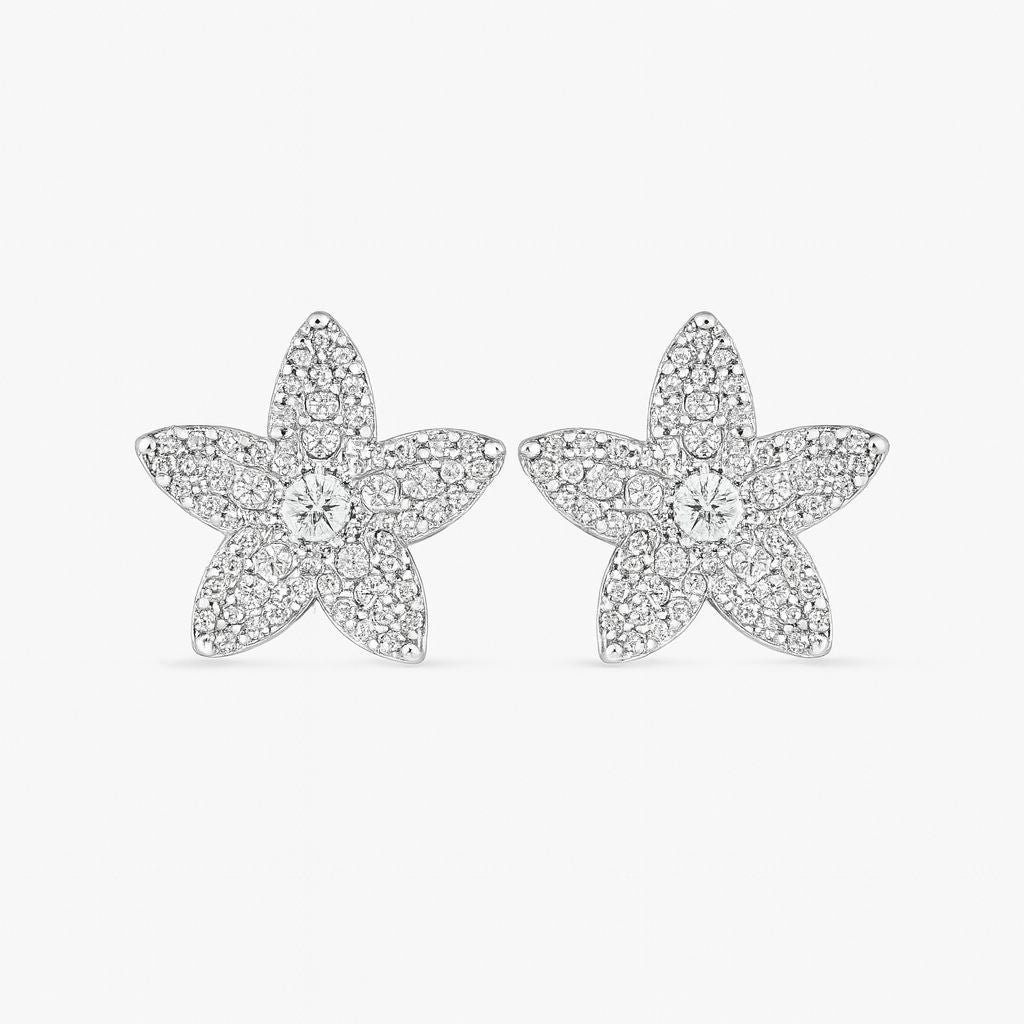Aretes de estrella zirconia