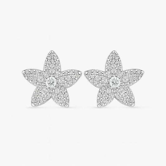 Aretes de estrella zirconia