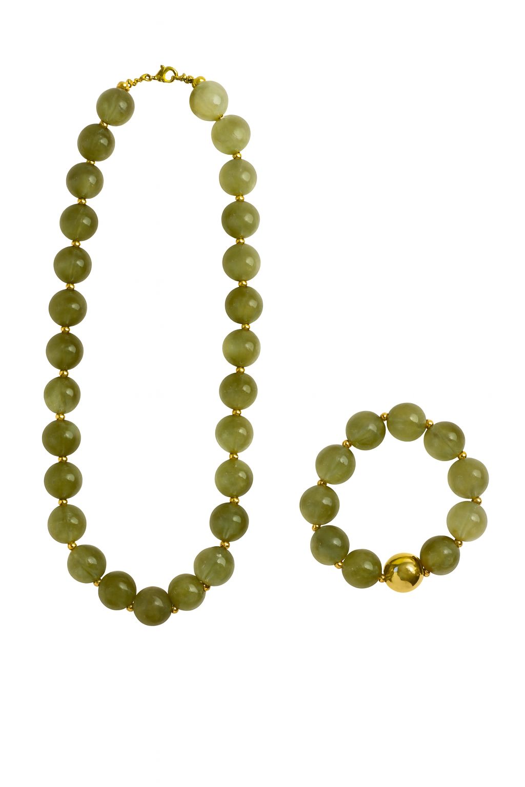 Collar y Pulsera de Acrilico  de Bolas