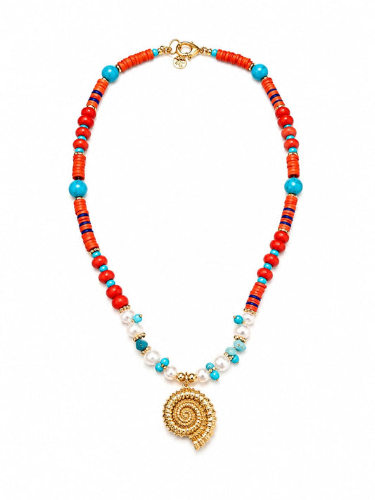 Collar Caracol cuentas