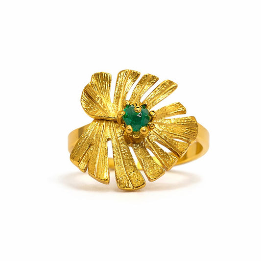 Anillo Mini Hoja Balazo