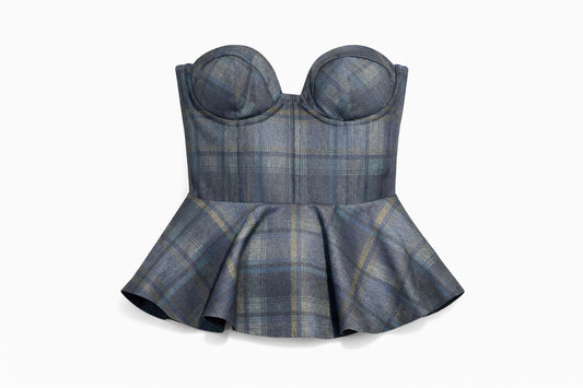 Bustier de cuadros