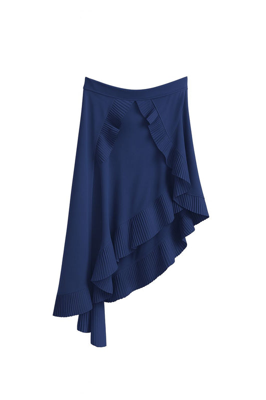Falda olanes azul marino