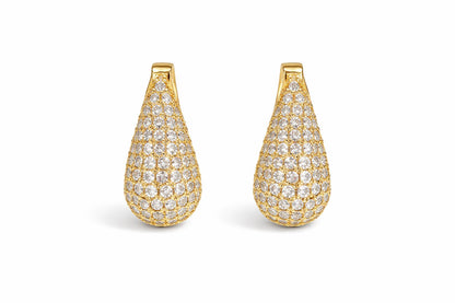 Aretes de Gota Zirconia