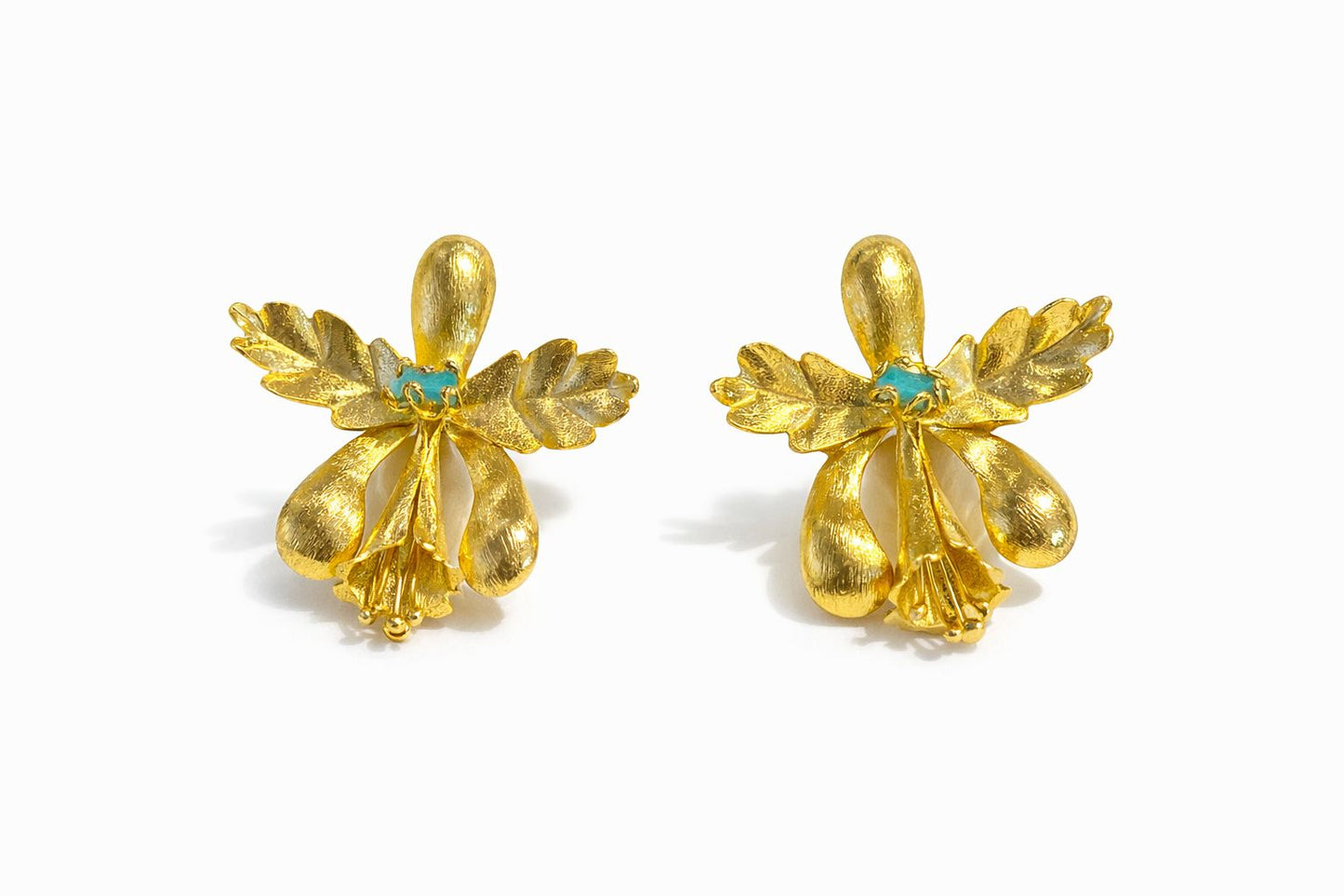 Aretes orquídea Trompeta