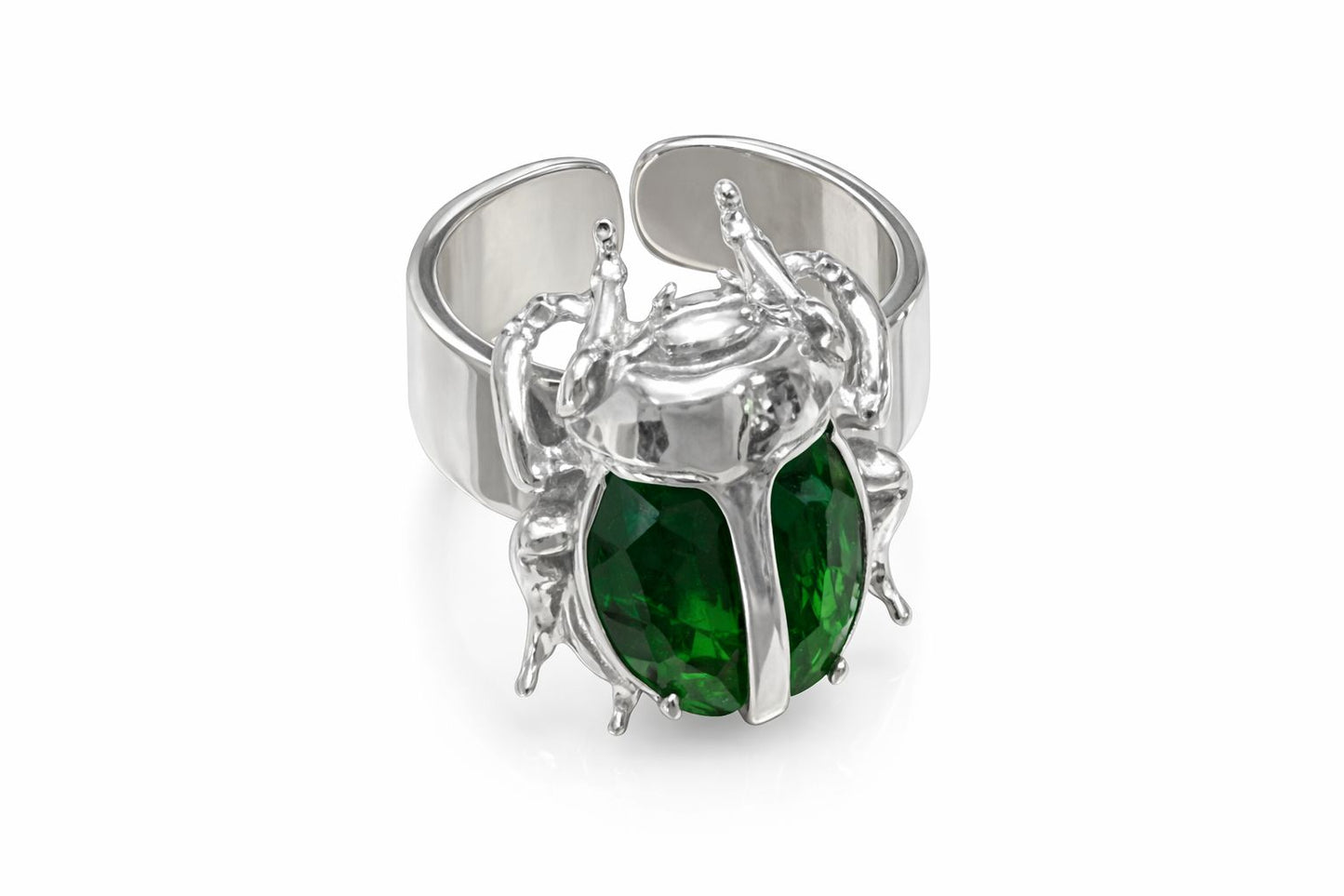Anillo Escarabajo Verde