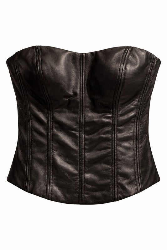 Bustier de Cuero Natural