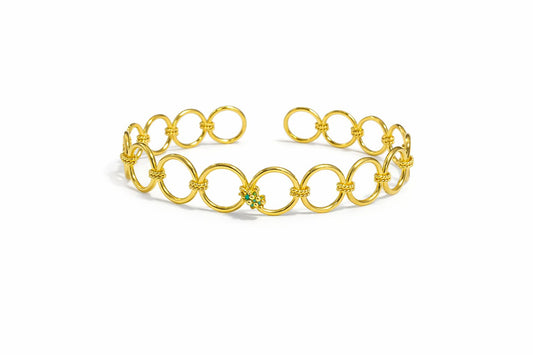 Choker circulos lazo trenzado