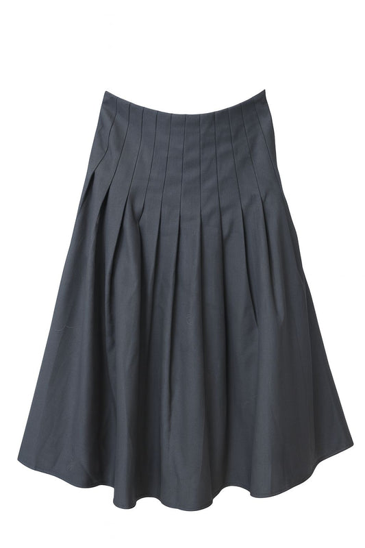 Falda gris con pinzas