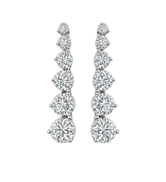 Aretes Zirconia Redondo